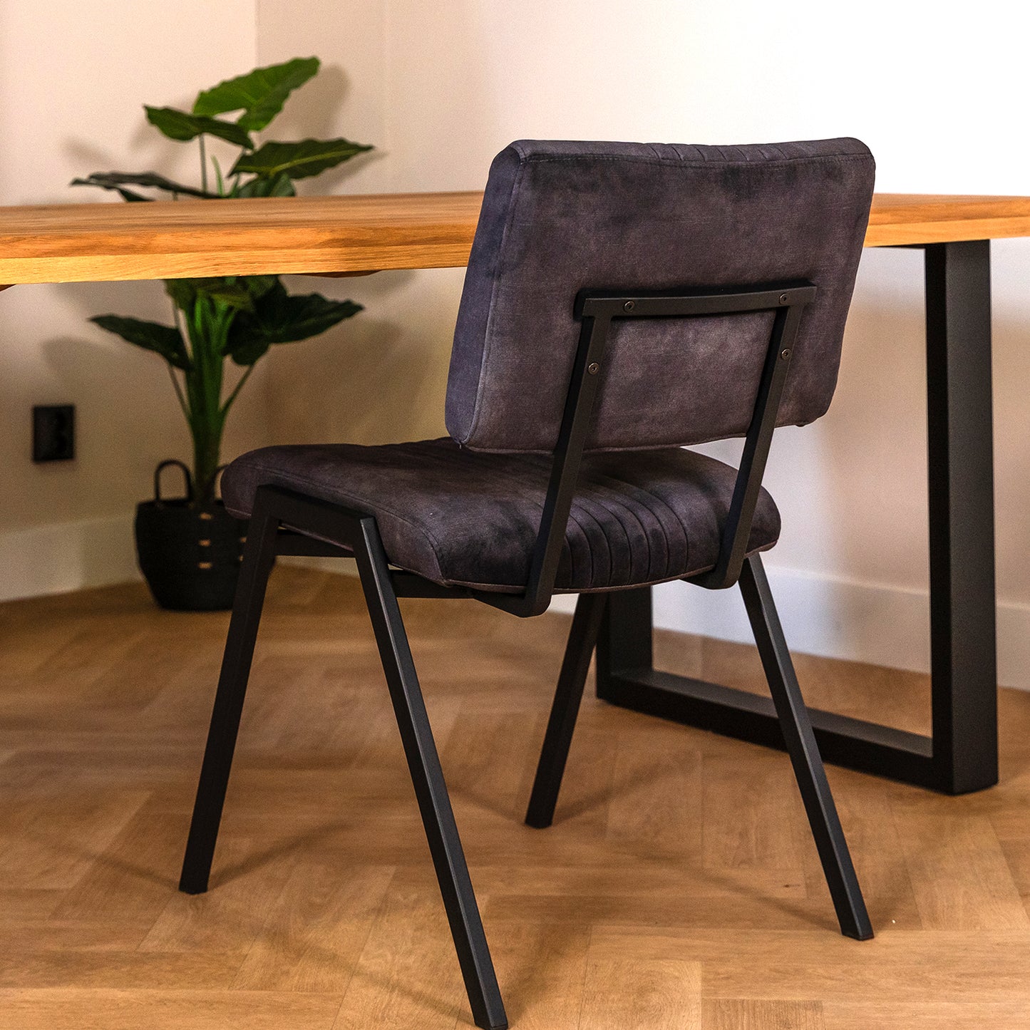 Eetkamerstoel Savio | Goldy Antraciet