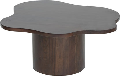Salontafel Fiore | Bruin Mangohout | Organisch — Vooraanzicht - witfoto