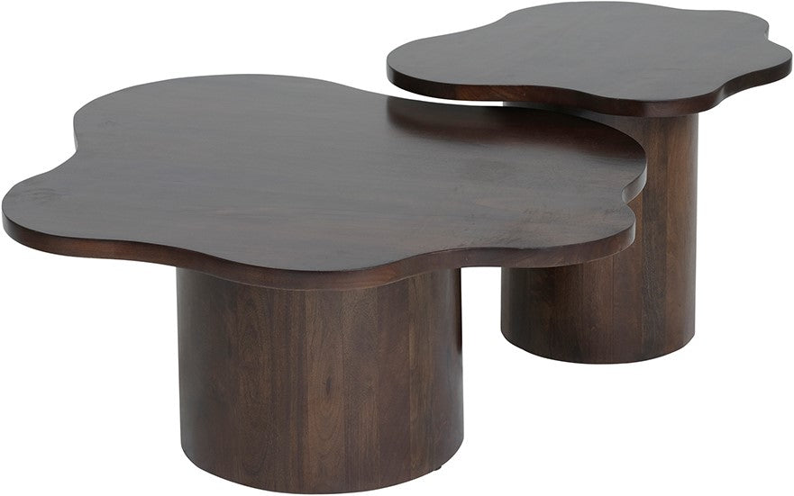 Bijzettafel Fiore | Bruin Mangohout | Organisch
