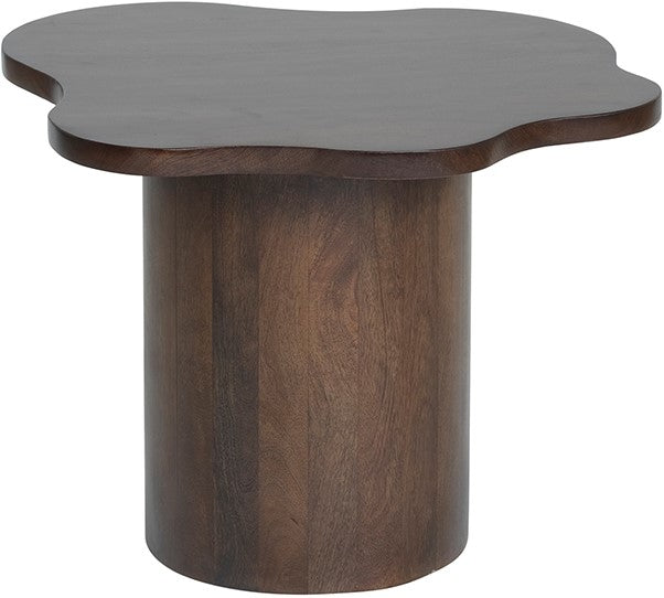 Bijzettafel Fiore | Bruin Mangohout | Organisch