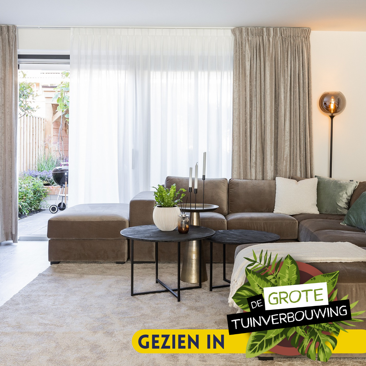 Salontafel Daisy | Goud — Algemene Sfeerfoto