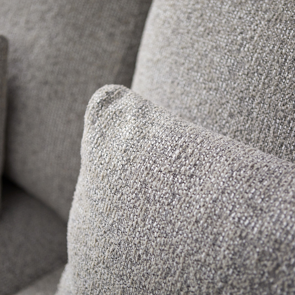 Hoekbank Como wit puente chaise lounge recht, detail van het materiaal