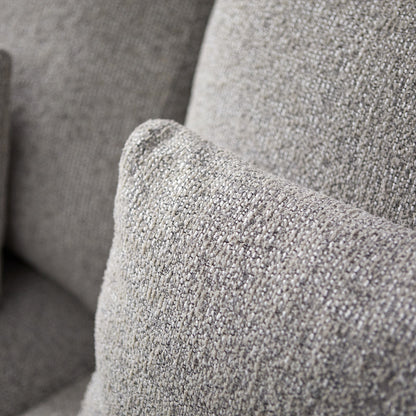 Hoekbank Como wit puente chaise lounge recht, detail van het materiaal