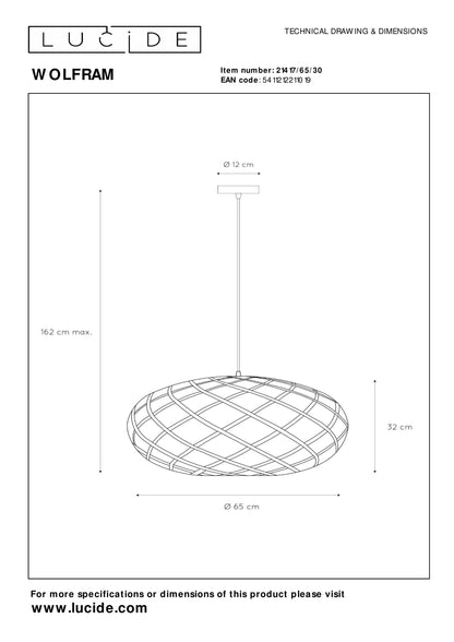 Hanglamp Wolfram | Ø 12,5 cm