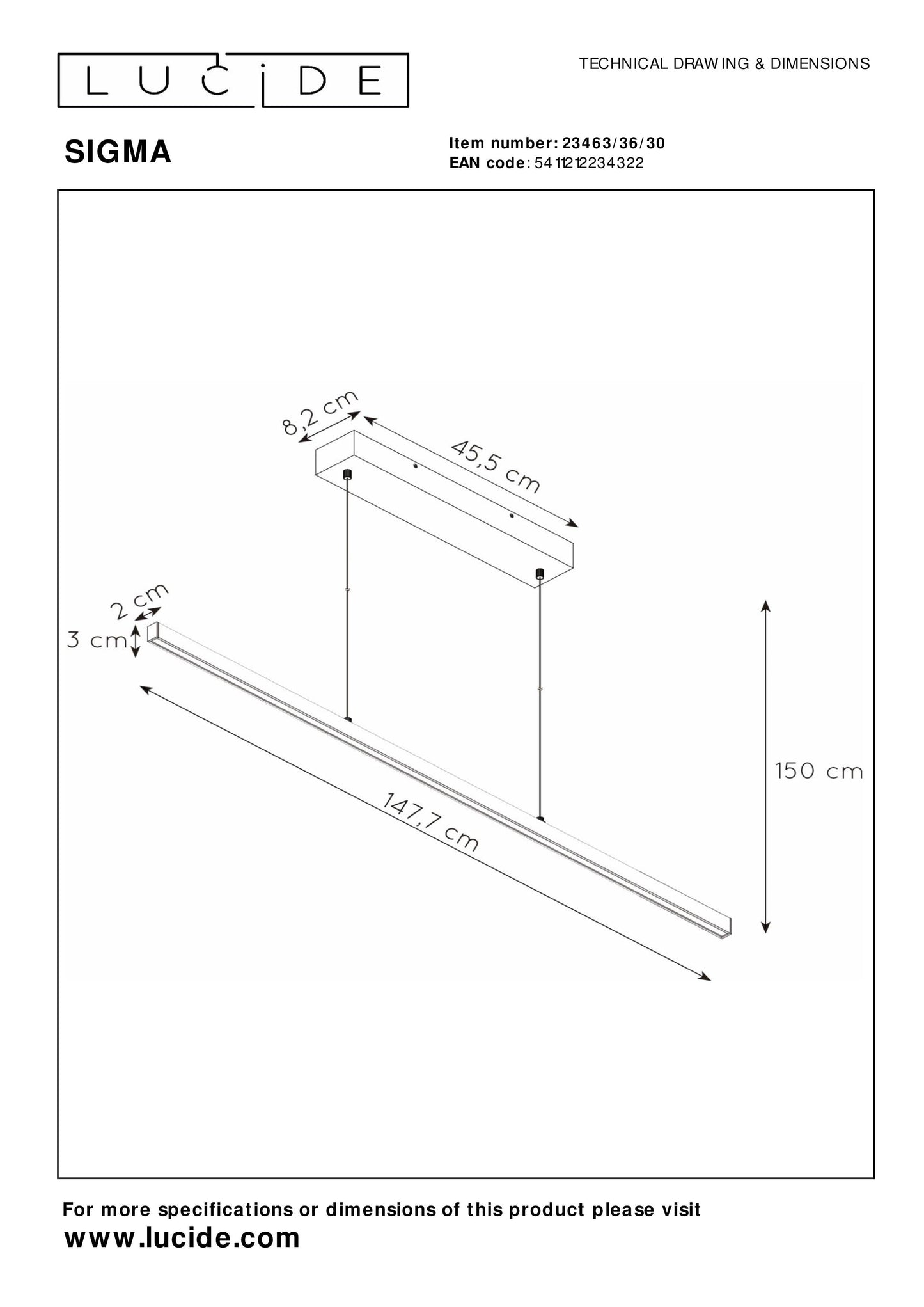 Hanglamp Sigma | 36 Watt