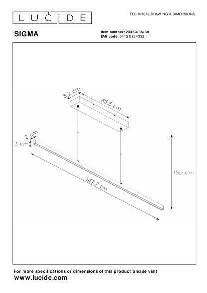 Hanglamp Sigma | 36 Watt