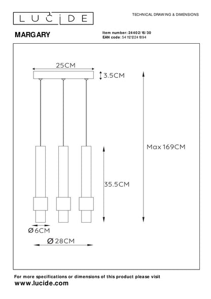 Hanglamp Margary | Zwart