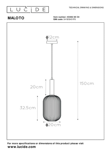 Hanglamp Maloto