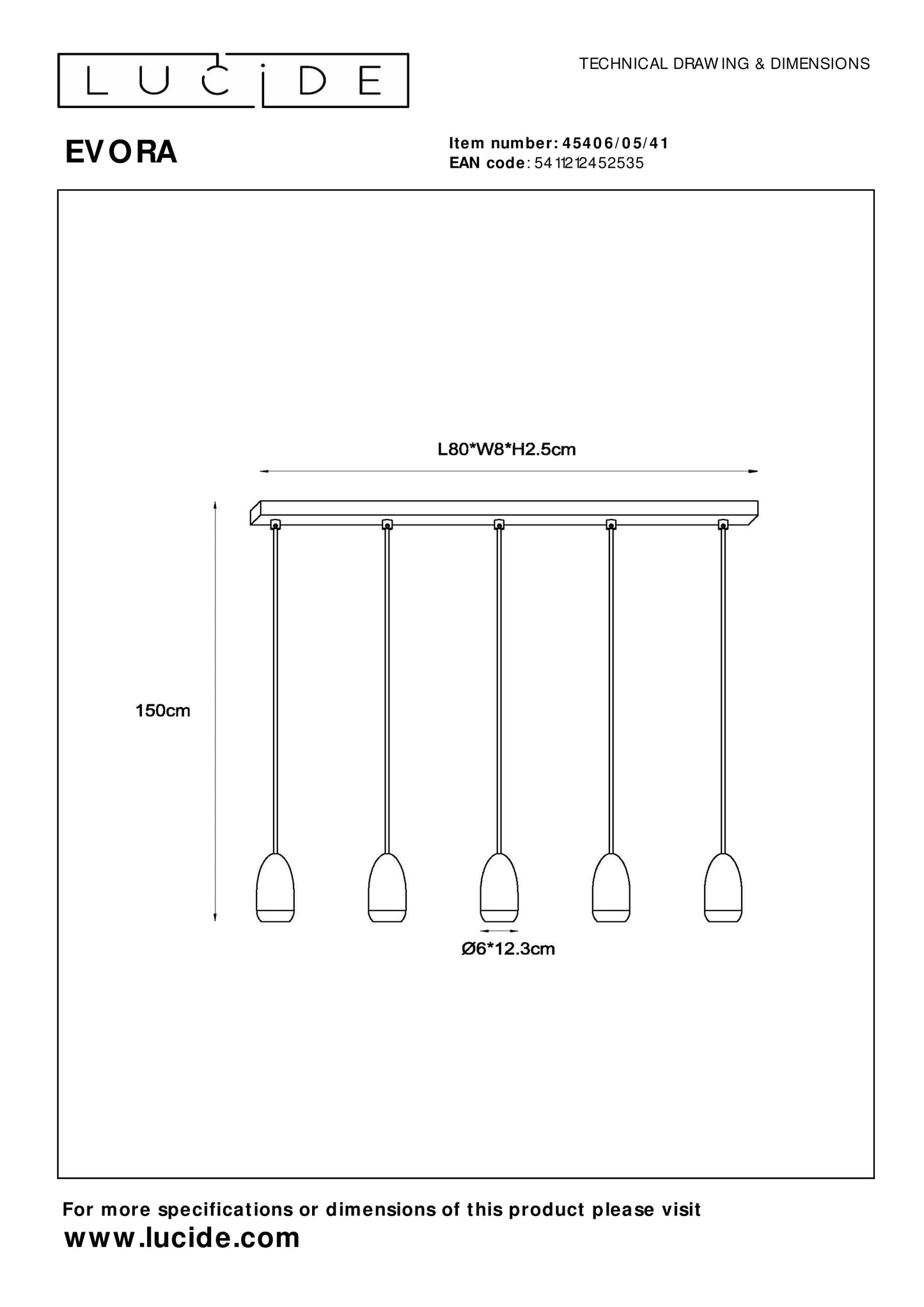 Hanglamp Evora