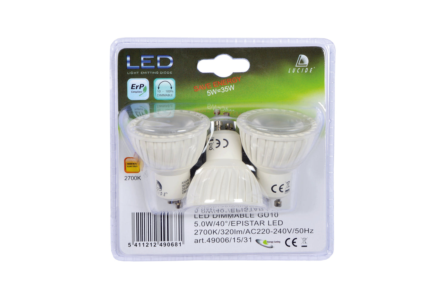 Lichtbron MR16 | LED Dimbaar | Ø5