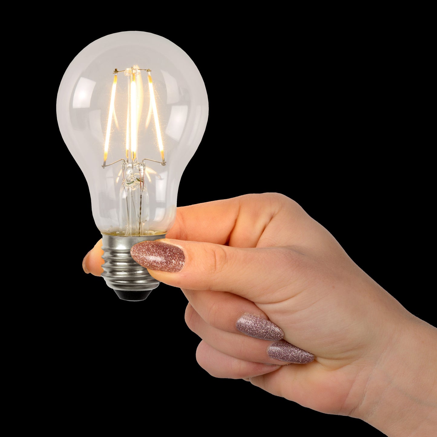 Lichtbron A60 | LED Dimbaar | E27 | Ø6 | Transparant Glas