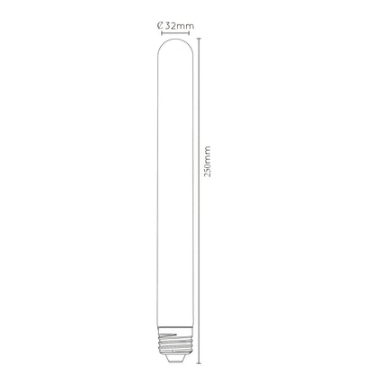 Lichtbron T32 | LED Dimbaar | Filament Bol Ø3,2 | Amberkleurig Glas