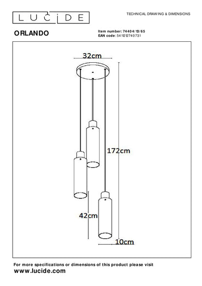 Hanglamp Orlando | Fumé