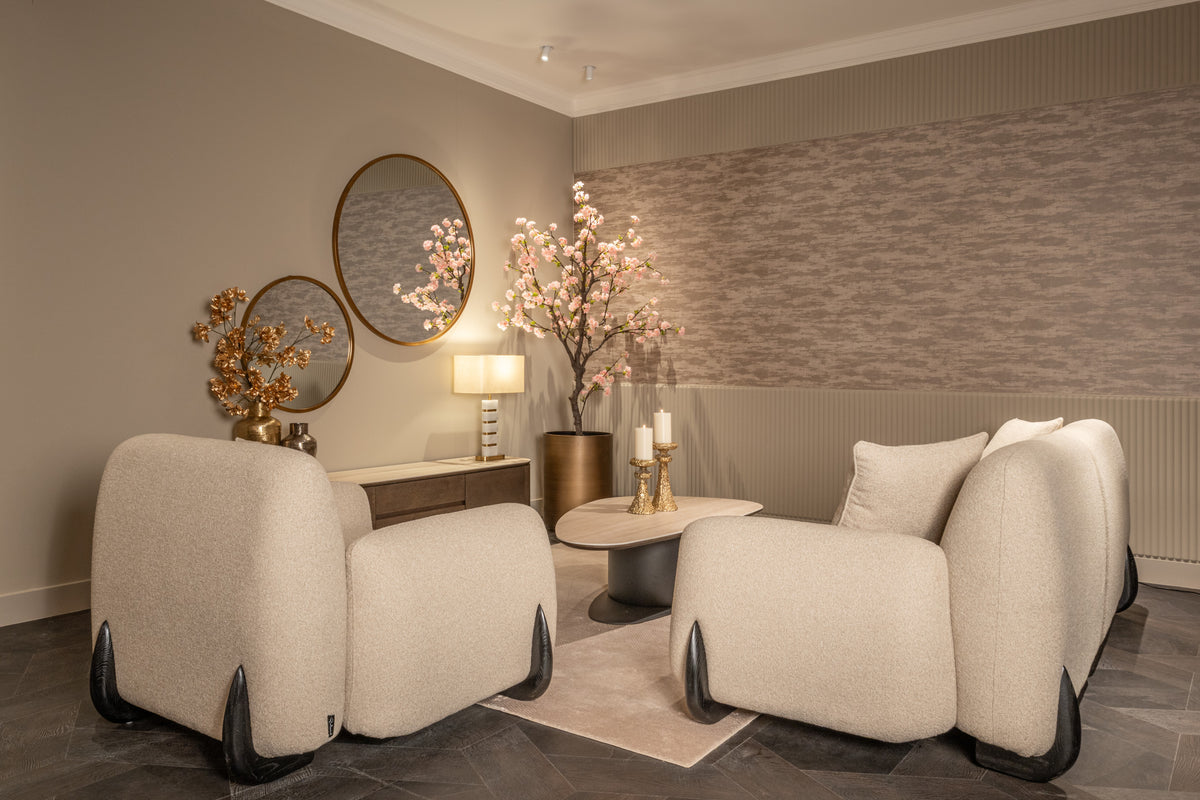 Salontafel Ritz zwart metaal in een interieur