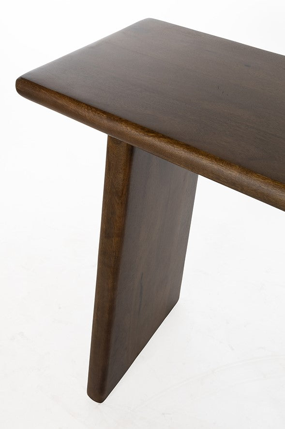Wandtafel Lagos walnoot, detail van het materiaal