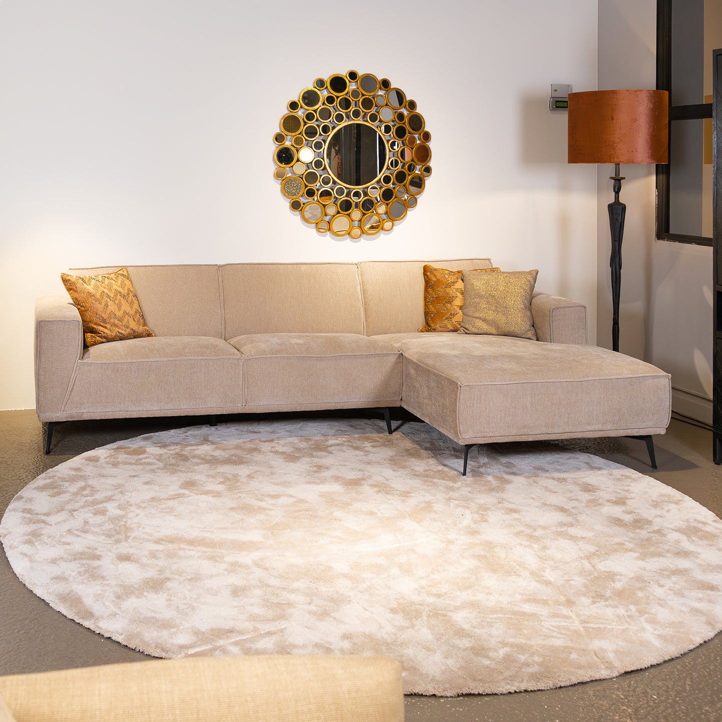 Hoekbank Leeds | Beige