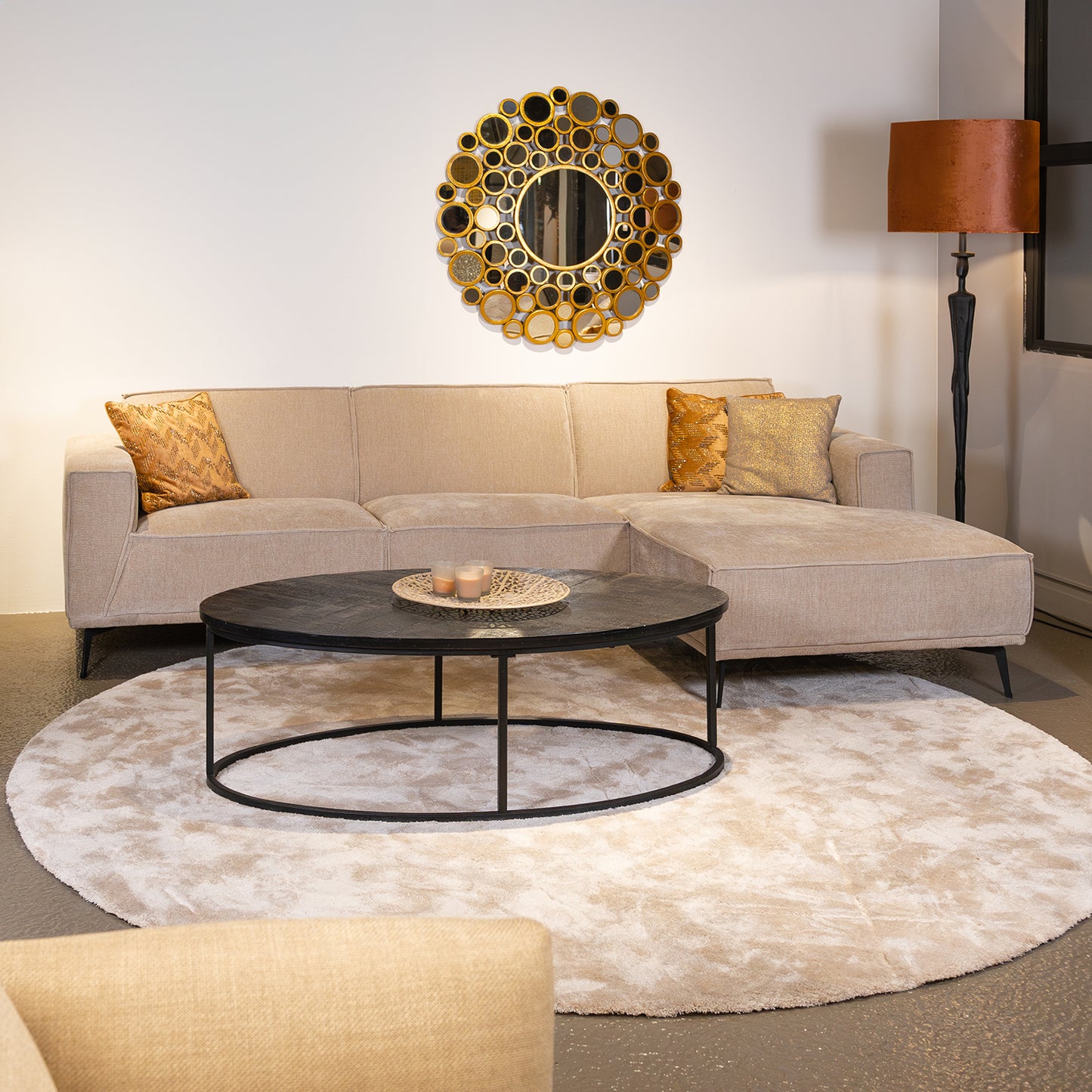 Hoekbank Leeds | Beige