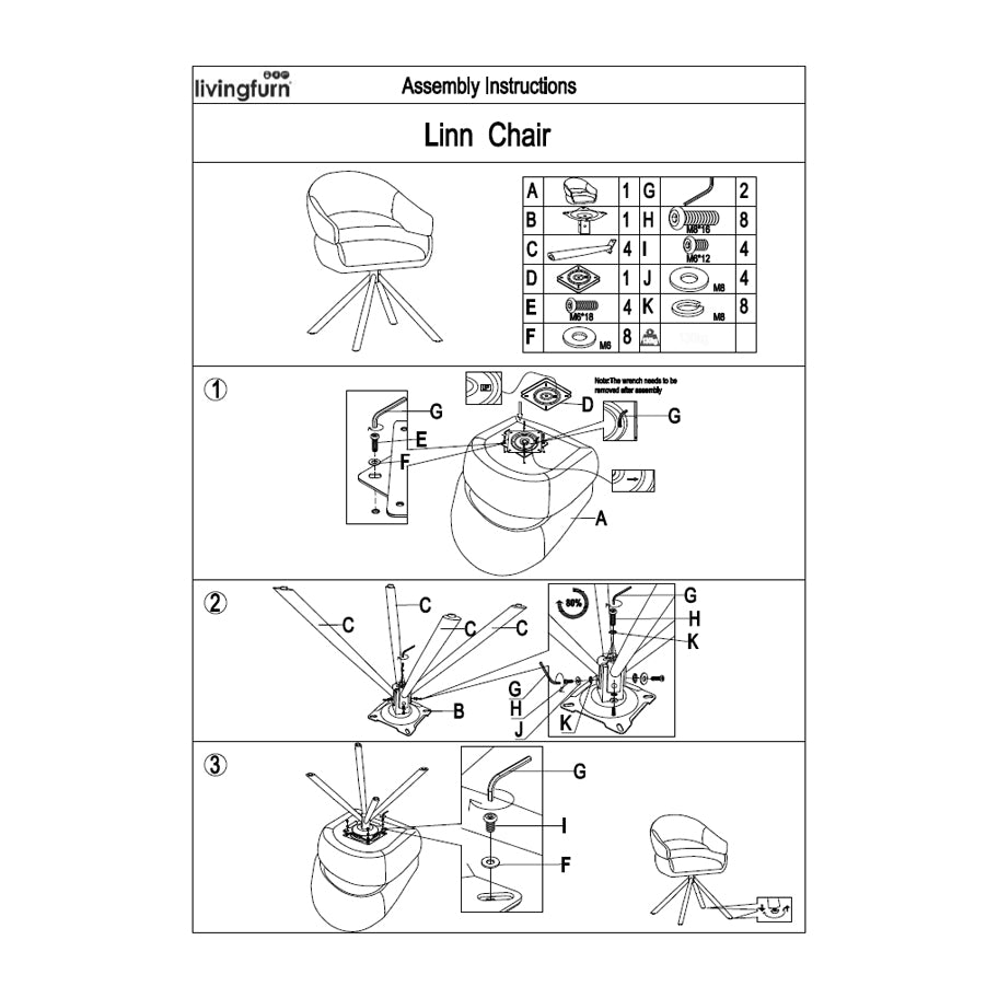 Eetkamerstoel Linn | Taupe Stof