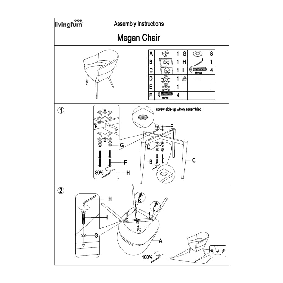 Eetkamerstoel Megan | Taupe Stof