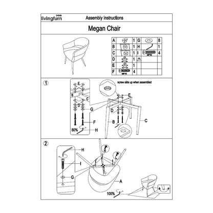 Eetkamerstoel Megan | Taupe Stof