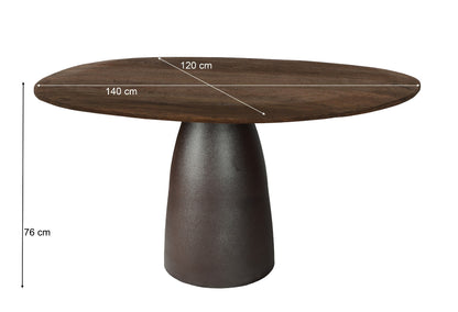 Eettafel Marron| Bruin Mangohout