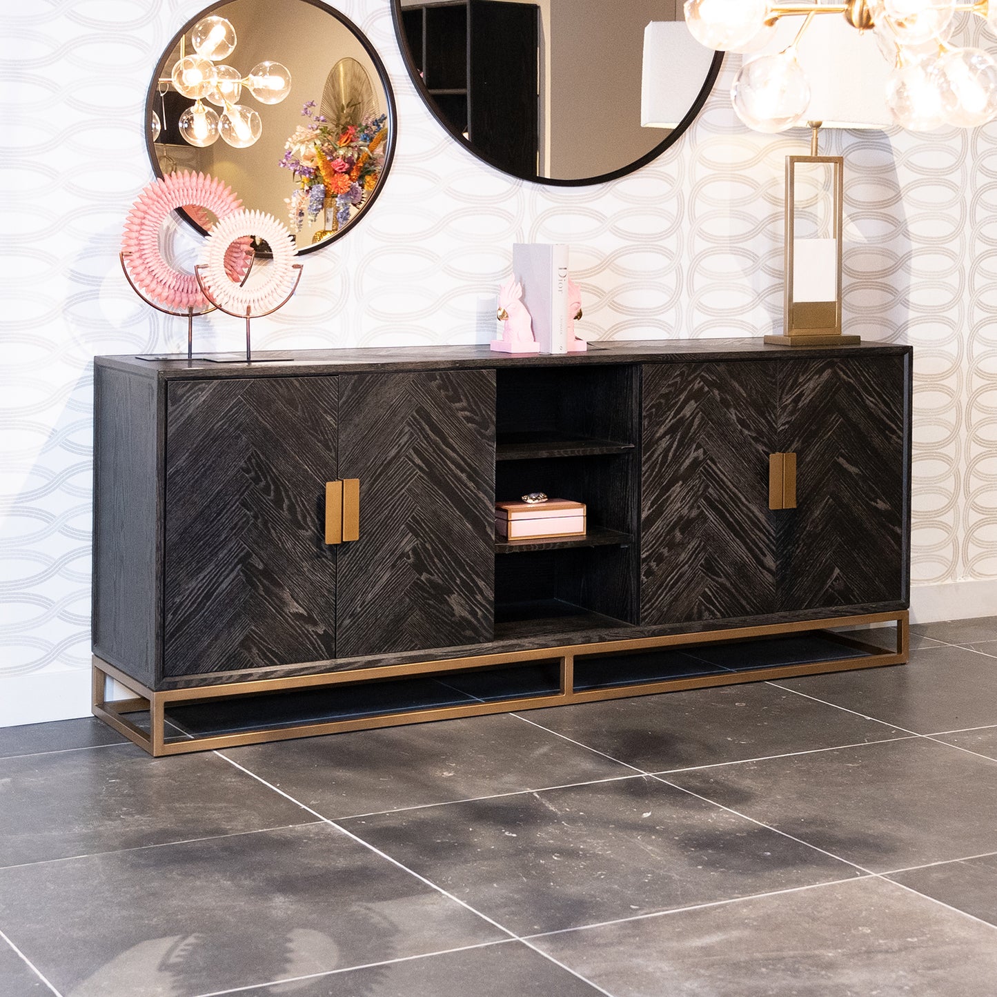 Dressoir Blackbone | Zwart Eikenhout