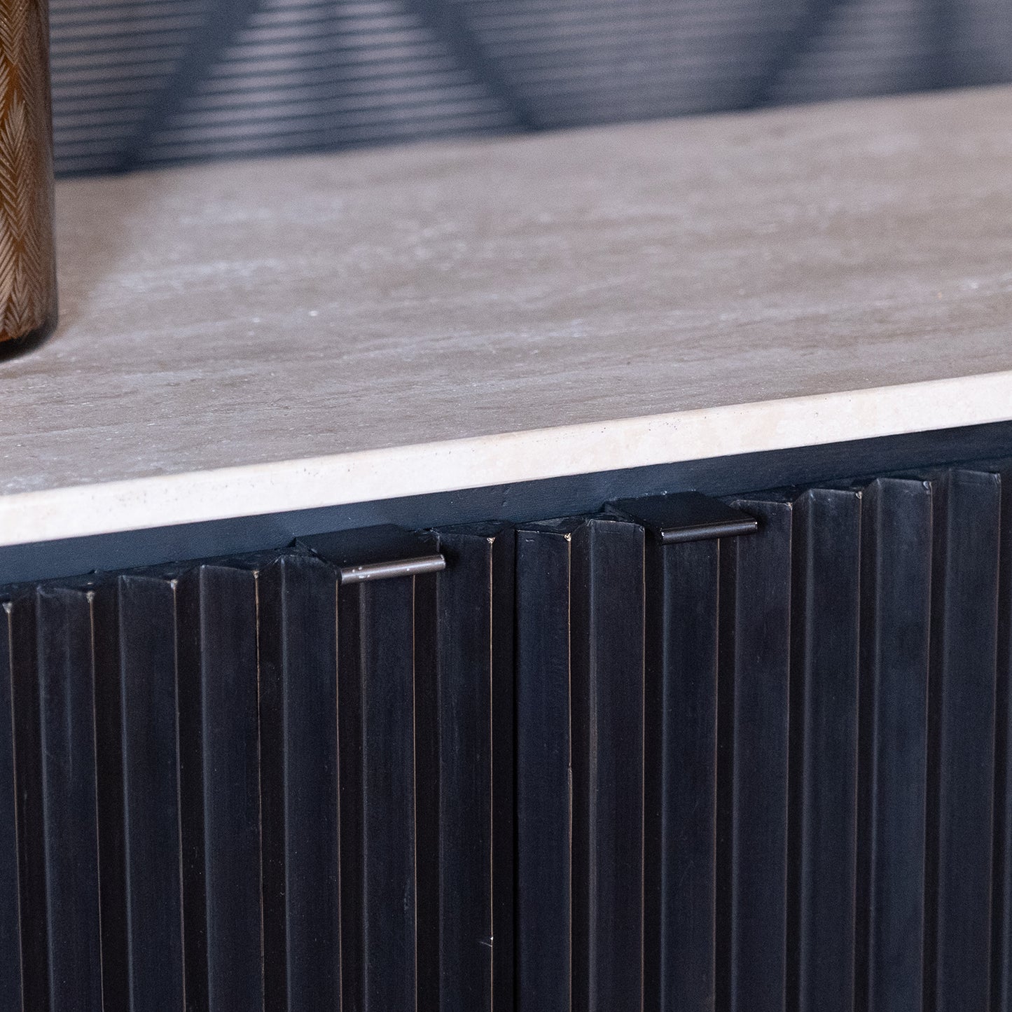 Dressoir Hampton | Zwart Travertin