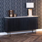 Dressoir Hampton | Zwart Travertin