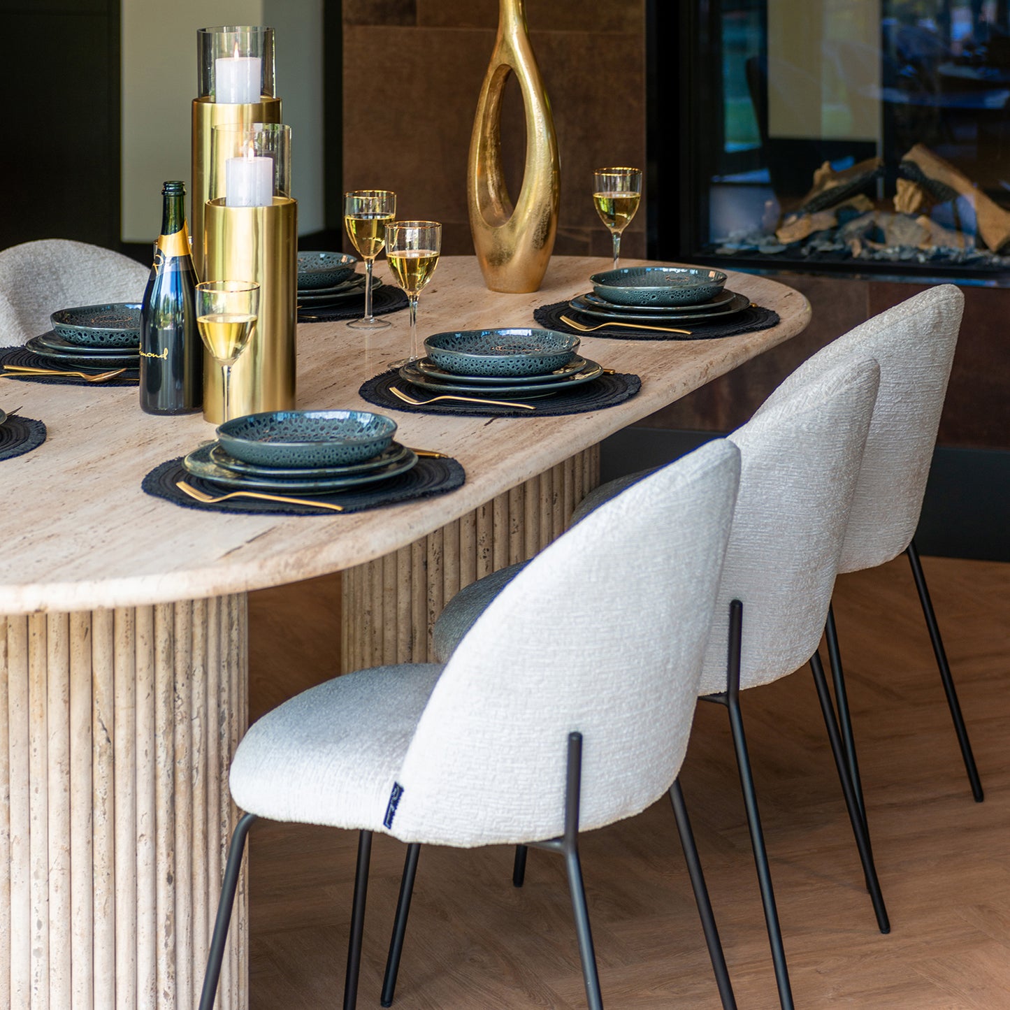 Eetkamerstoel Alyssa | Cream Fusion