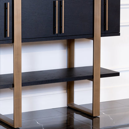 Wandkast Cambon | Bruin Eikenhout