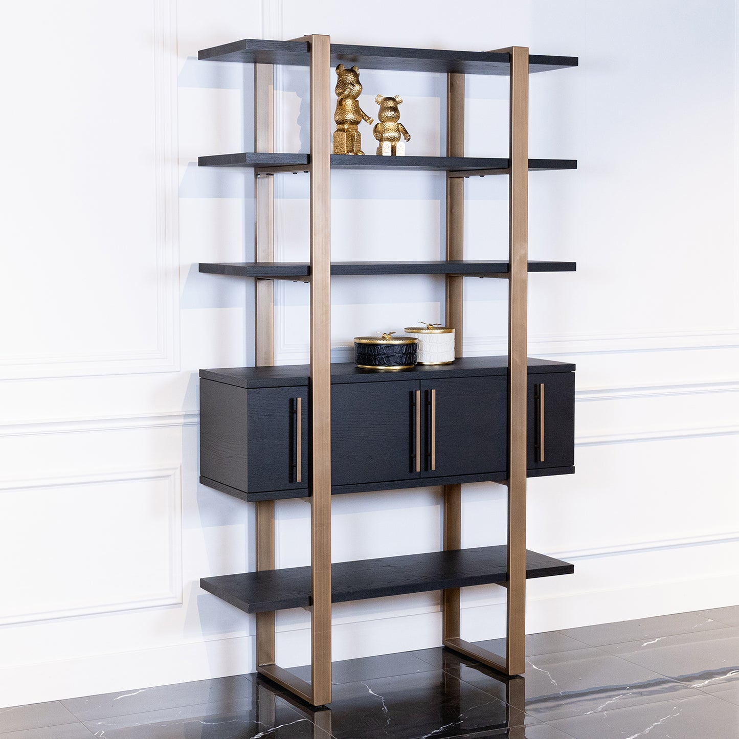 Wandkast Cambon | Bruin Eikenhout