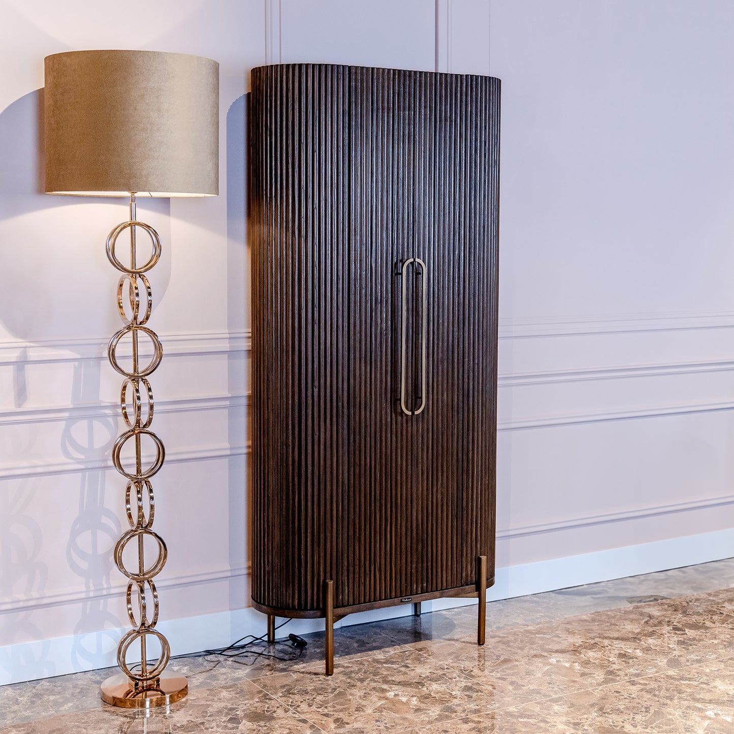 Wandkast Luxor | Bruin Eikenhout