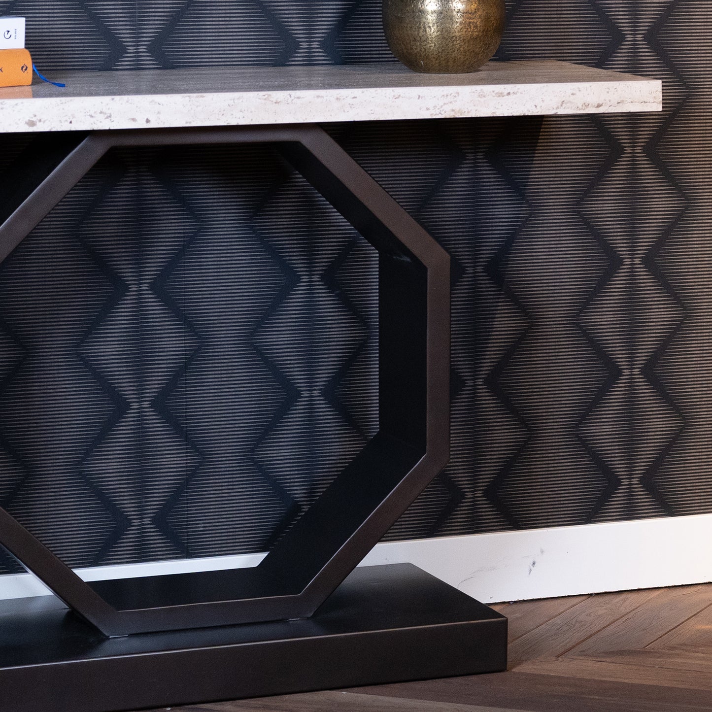 Sidetable Avalon | Travertin | Brons