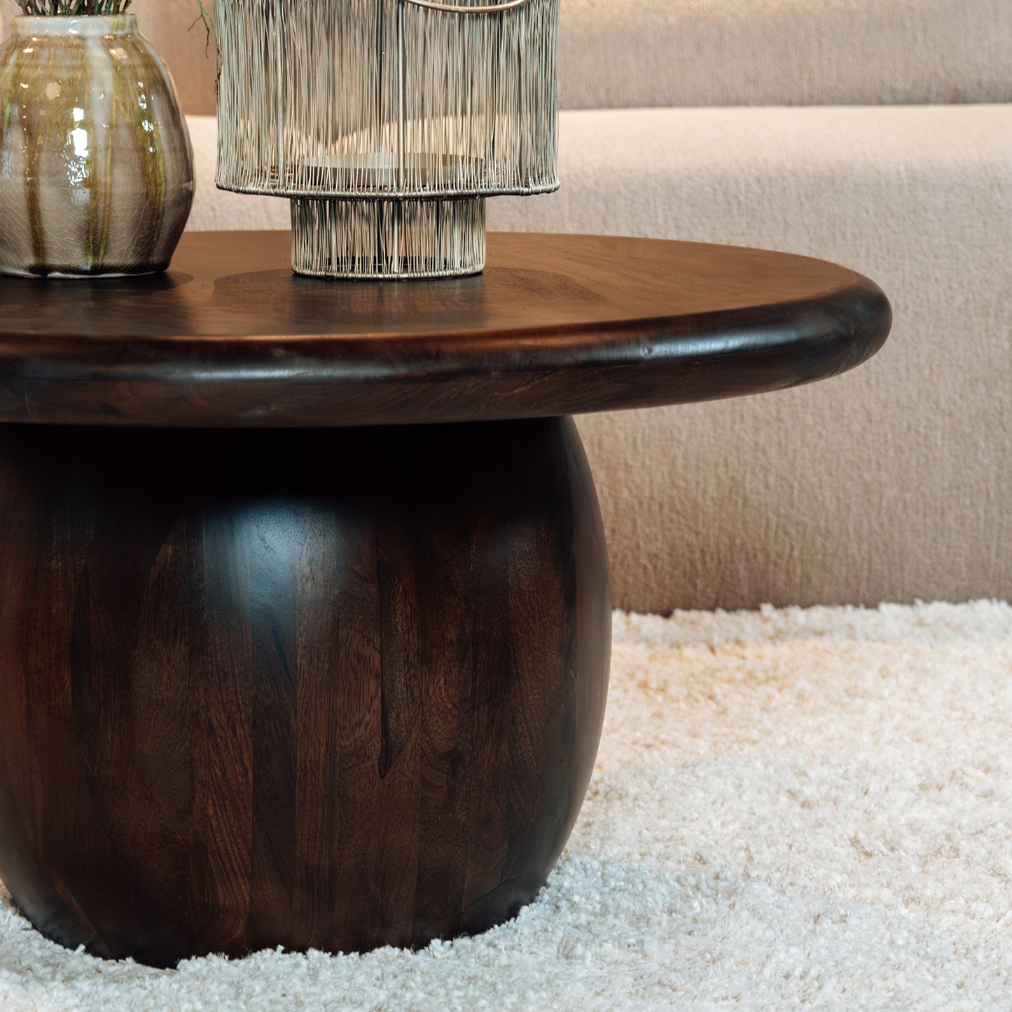 Salontafel Balloon | 75cm | Mango Walnoot