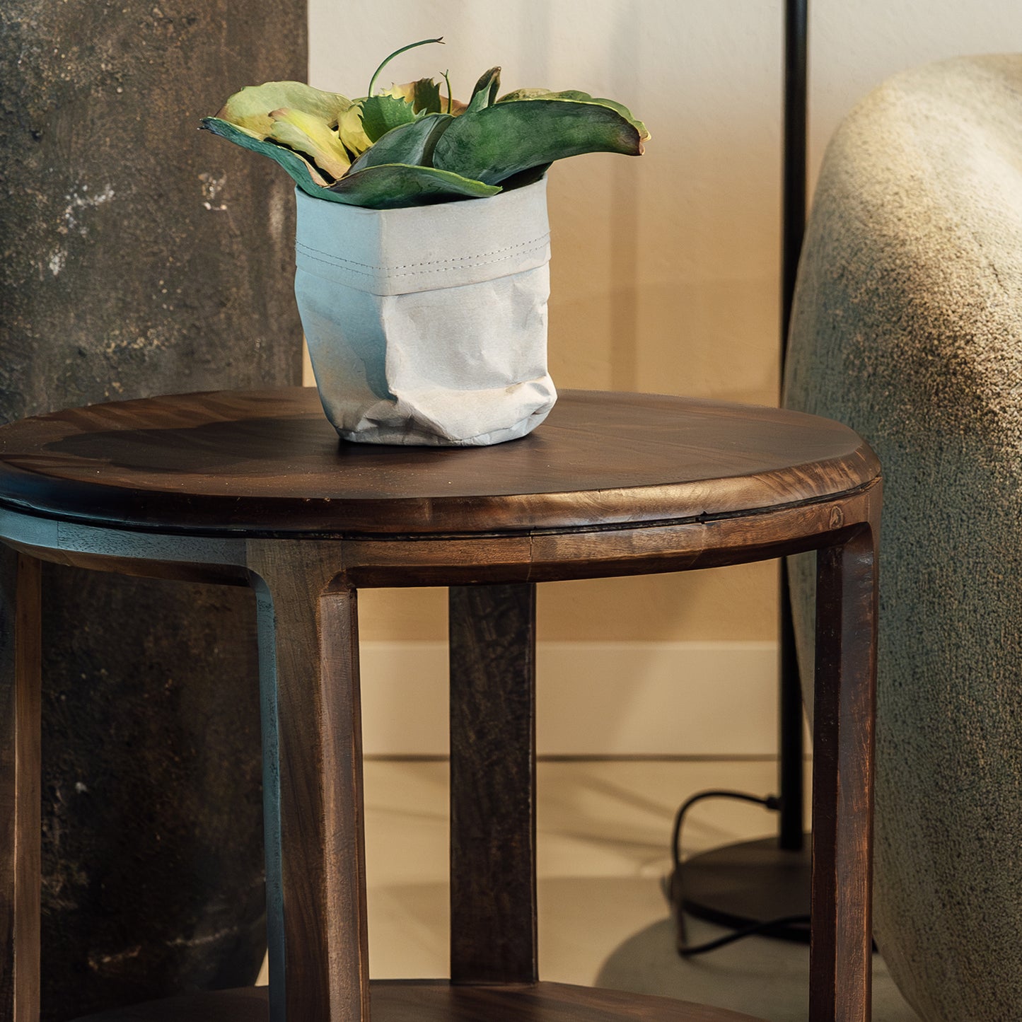 Bijzettafel Jumbo | Mangohout Walnoot