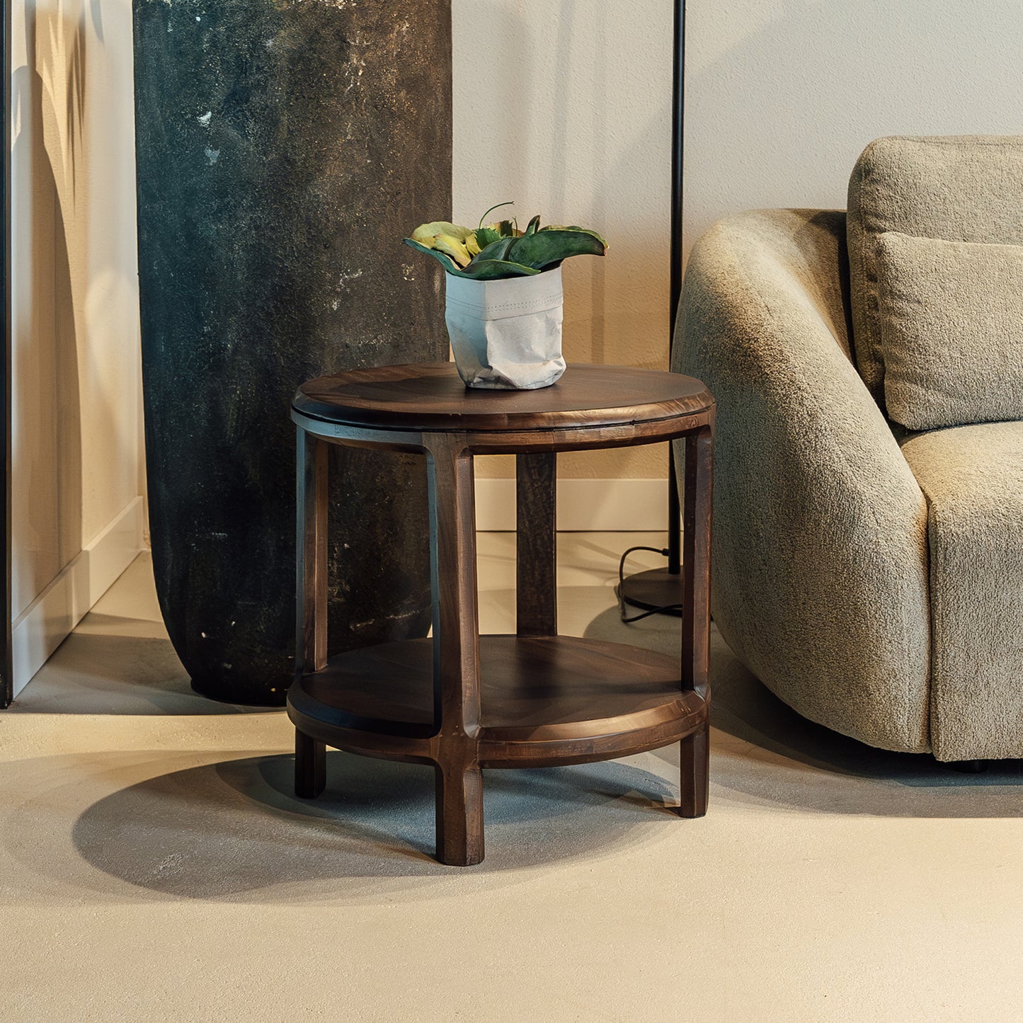 Bijzettafel Jumbo | Mangohout Walnoot