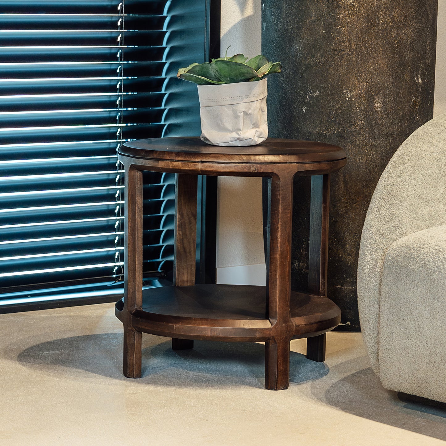 Bijzettafel Jumbo | Mangohout Walnoot