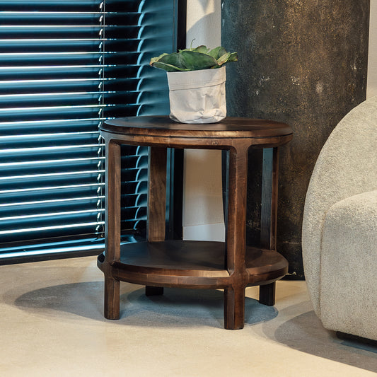 Bijzettafel Jumbo | Mangohout Walnoot