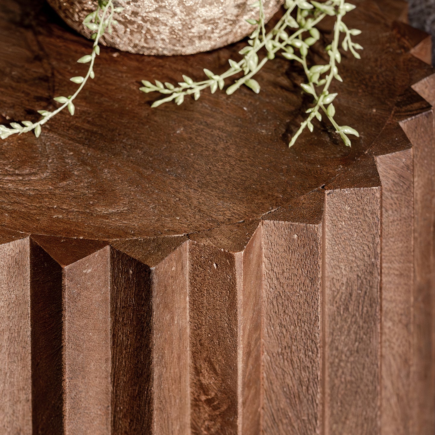 Bijzettafel Novan | Espresso Mangohout