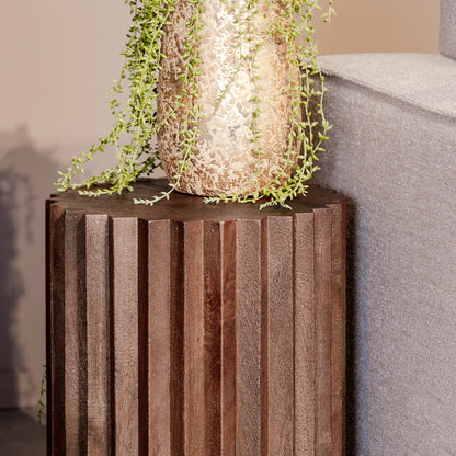 Bijzettafel Novan | Espresso Mangohout