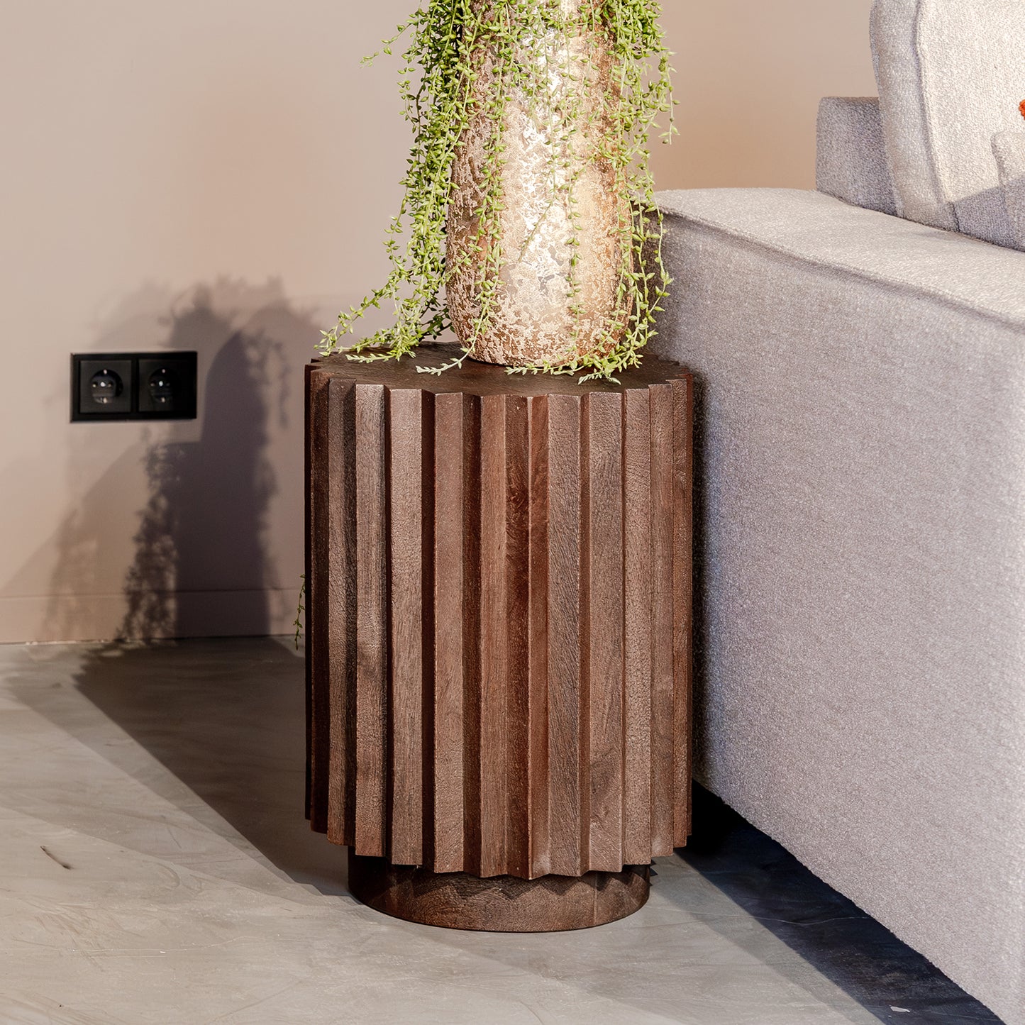 Bijzettafel Novan | Espresso Mangohout