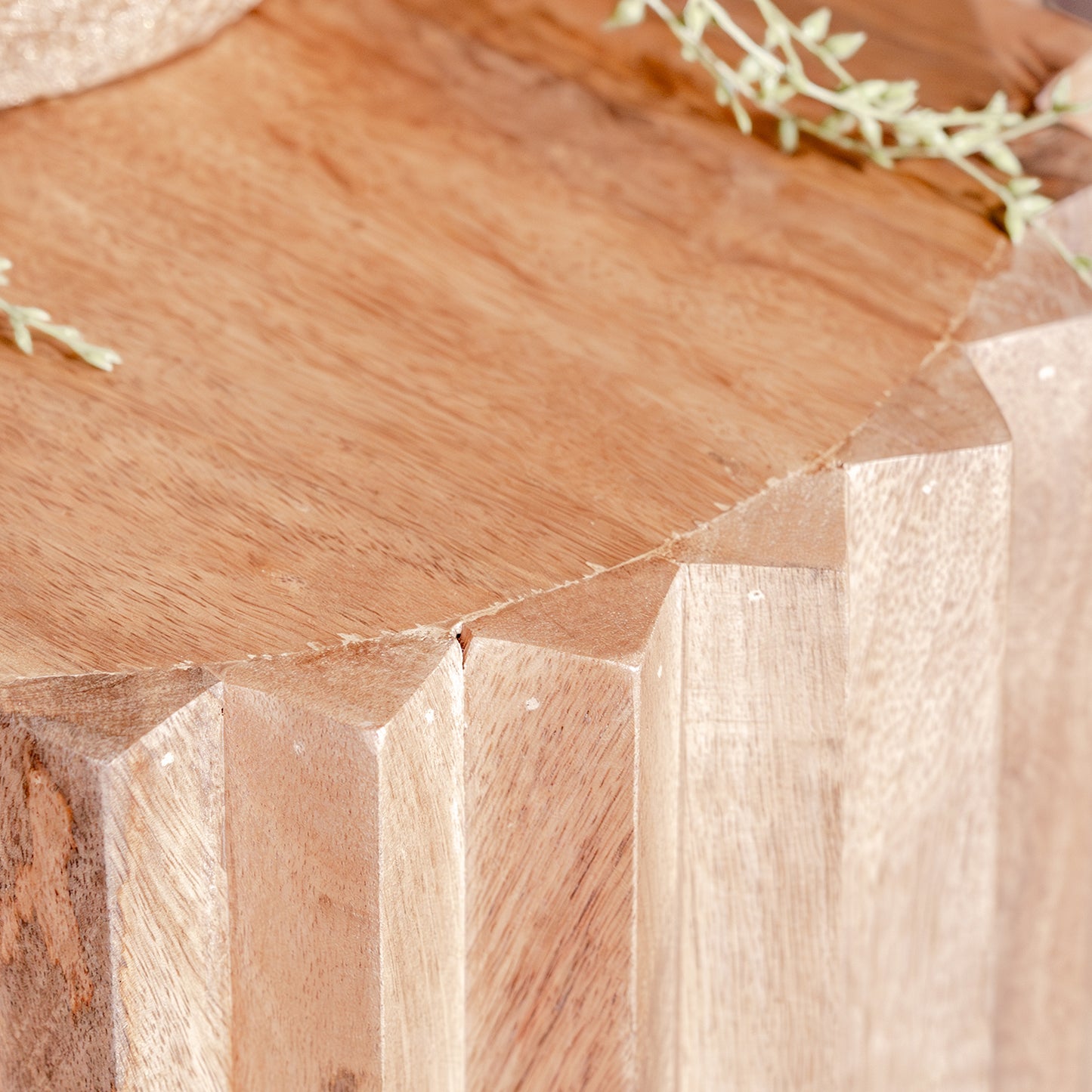 Bijzettafel Novan | Naturel Mangohout