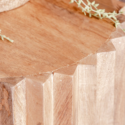 Bijzettafel Novan | Naturel Mangohout