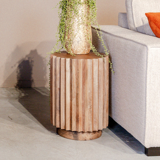 Bijzettafel Novan | Naturel Mangohout