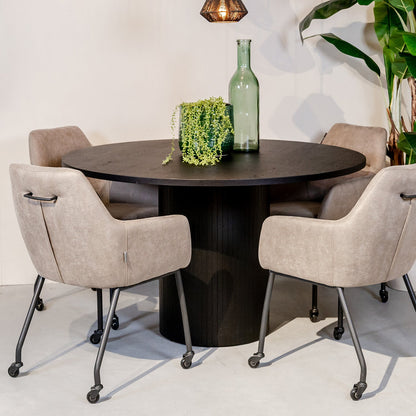 Eettafel Oliva | Rond | Eikenhout | Magazijn leegverkoop