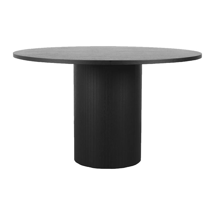 Eettafel Oliva | Rond | Zwart Eikenhout