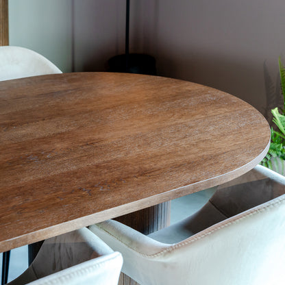 Eettafel Oliva | Ovaal | Walnoot Eikenhout