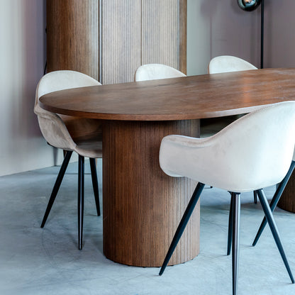 Eettafel Oliva | Ovaal | Walnoot Eikenhout