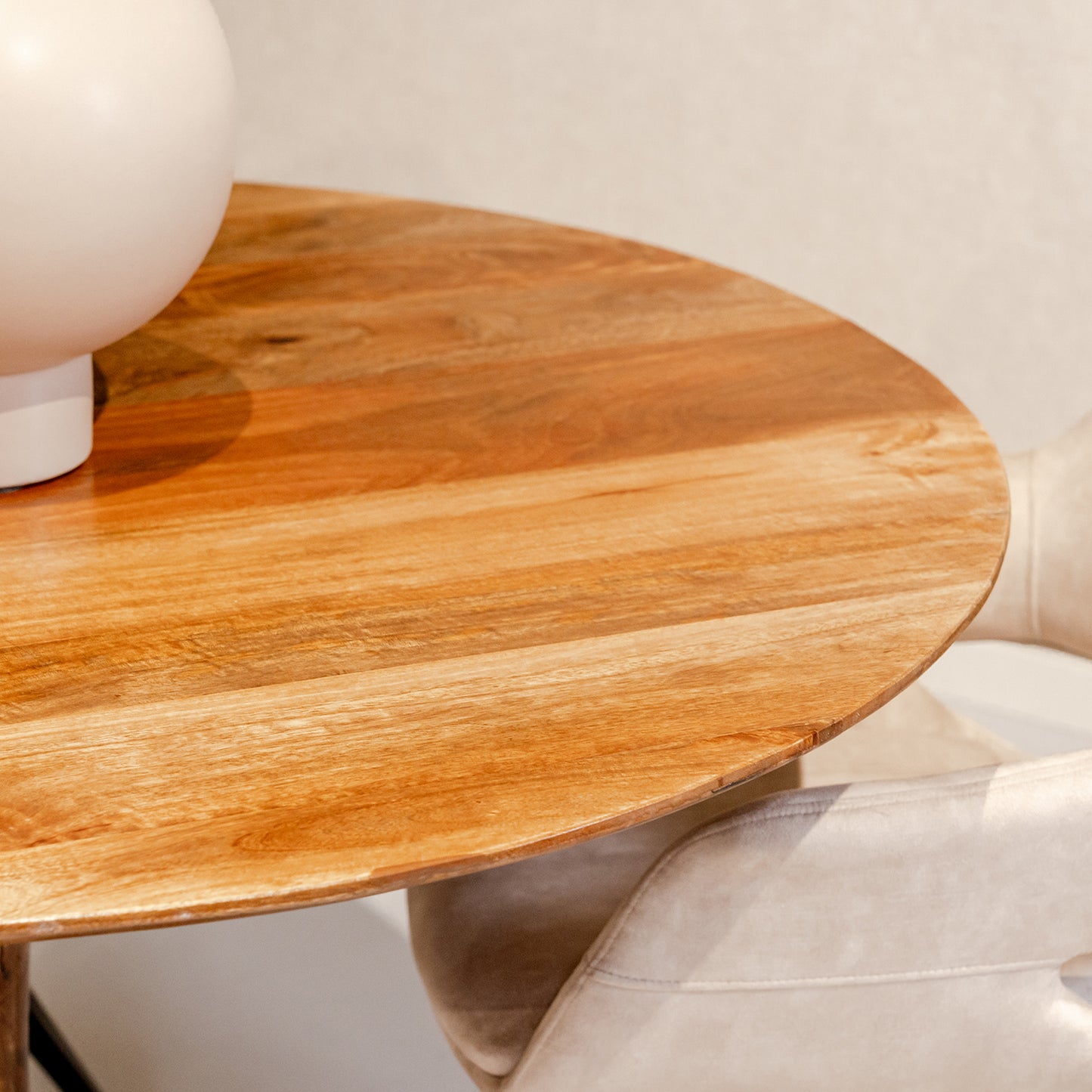Eettafel Brix Vivian | Rond | Natural Mangohout