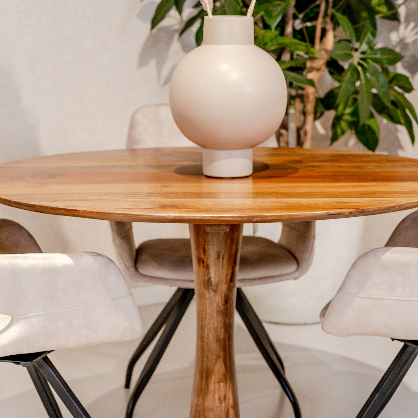 Eettafel Brix Vivian | Rond | Natural Mangohout